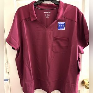 Scrubstar Men's Maroon Polo Shirt